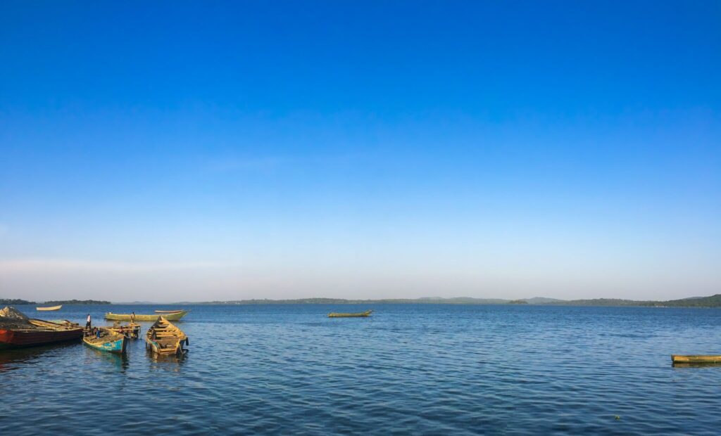 El lago Victoria desde la parte de Uganda